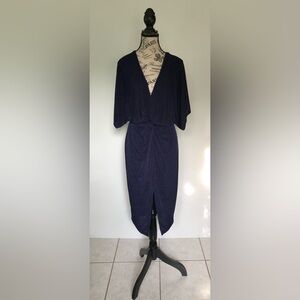 Lock & Key Maxi Dress Navy Blue Size Medium